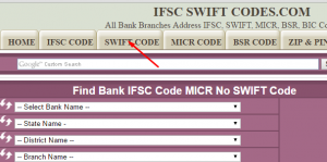 अपने बैंक का SWIFT Code और IFSC Code Online
