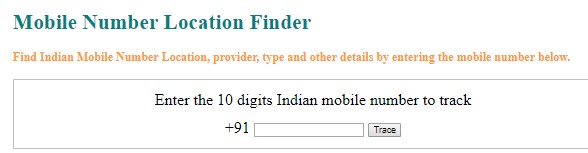 Mobile Number Location Finder in Hindi