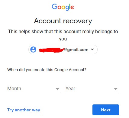 Account Creation Date se password reset