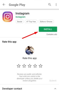 Instagram app install कैसे करे 