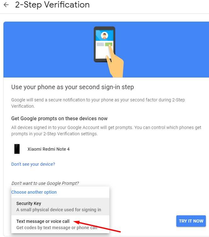 Google 2 step verification activate 