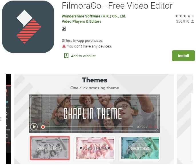 FilmoraGo Free Video Editor