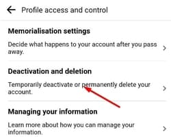 Facebook Deactivation and Deletion