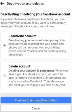 Facebook ID Delete kaise kare