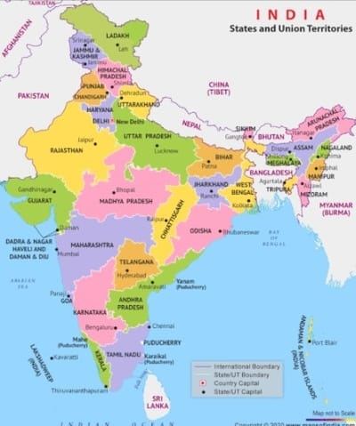 भारत के पड़ोसी देश Bharat ke Padosi Desh
